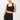 Mandala Sport Bra Schwarz Front - French Neck Bra