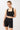 Mandala Sport Bra Schwarz Front - French Neck Bra