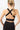 Mandala Sport Bra Schwarz Rückseite - French Neck Bra