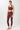 Mandala Pilates Legging Red Outfit Front - Pilates Tights