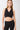 Mandala Black Fitness Bra  Front-Closure Pilates Bra