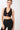 Mandala Workout Bra, Black, Front - Organic Cotton Bra