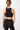 Mandala Black Back Workout Bra - Organic Cotton Bra