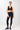 Mandala Black Workout Bra Outfit (Front View) - Organic Cotton Bra