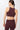 Mandala Workout Bra, Red (Back) - Organic Cotton Bra