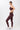 Mandala Workout Bra Red Outfit Side - Organic Cotton Bra