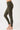 Mandala Fitness Pant Green Side - Rolldown Tights