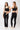 Mandala Fitness Pant Schwarz Outfit Front - Classic Rolldown