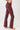 Mandala Fitness Pant Rot Seite - Classic Rolldown