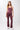 Mandala Fitness Legging Rot Outfit Front - Flared Sports Pant