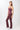 Mandala Fitness Legging Rot Outfit Seite - Flared Sports Pant