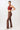 Mandala Fitness Legging Braun Outfit Seite - Flared Sports Pant