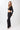 Mandala Fitness Shirt Black Outfit Front - Support Top Long Sleeve