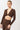 Mandala Fitness Shirt Brown Front - Support Top Long Sleeve