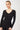 Mandala Sport Shirt Schwarz Front - Slim V-Neck