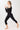 Mandala Sport Shirt Schwarz Outfit Seite - Slim V-Neck