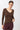 Mandala Sport Shirt Braun Front - Slim V-Neck
