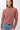 Mandala Active Pullover Rosa Front - Gathered Shoulder Knit