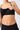 Mandala Fitness Top Schwarz Detail - Cropped Pilates Top