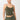 Mandala Fitness Top Grün Front - Cropped Pilates Top