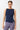 Mandala Sport Top Blau Front - Side Button Top