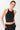 Mandala Fitness Top Schwarz Front - Cross Top