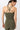 Mandala Green Fitness Top (Back View) - Cross Top