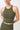 Mandala Green Fitness Top Details - Cross Top