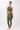 Mandala Green Fitness Top Outfit (Front View) - Cross Top