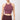 Mandala Purple Fitness Top (Front) - Cross Top