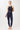Mandala Fitness Top Dark Blue Outfit Front - Cross Top