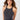 Mandala Fitness Top Dunkelgrau Front - Cross Top