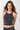 Mandala Fitness Top Dark Grey Front - Cross Top