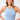 Mandala Fitness Top Blau Front - Cross Top