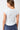 Mandala Active Top Blue Back - Side Ruffled Top