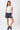 Mandala Active Top Blue Outfit Front - Side Ruffled Top