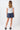 Mandala Active Top Blue Outfit Back - Side Ruffled Top
