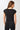 Mandala Active Top Schwarz Rückseite - Side Ruffled Top