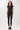 Mandala Active Top Schwarz Outfit Front - Side Ruffled Top