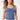 Mandala Fitness Top Blau Front - Balance Top