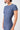 Mandala Fitness T-Shirt Blau Detail - Fitted T-Shirt