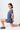 Mandala Fitness T-Shirt Blau Outfit - Fitted T-Shirt