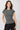 Mandala Fitness T-Shirt Front Grau - Slim Fit Ribbed Tee