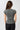 Mandala Fitness T-Shirt Rückseite Grau - Slim Fit Ribbed Tee